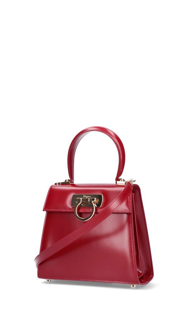 Ferragamo Logo Plaque Tote Bag