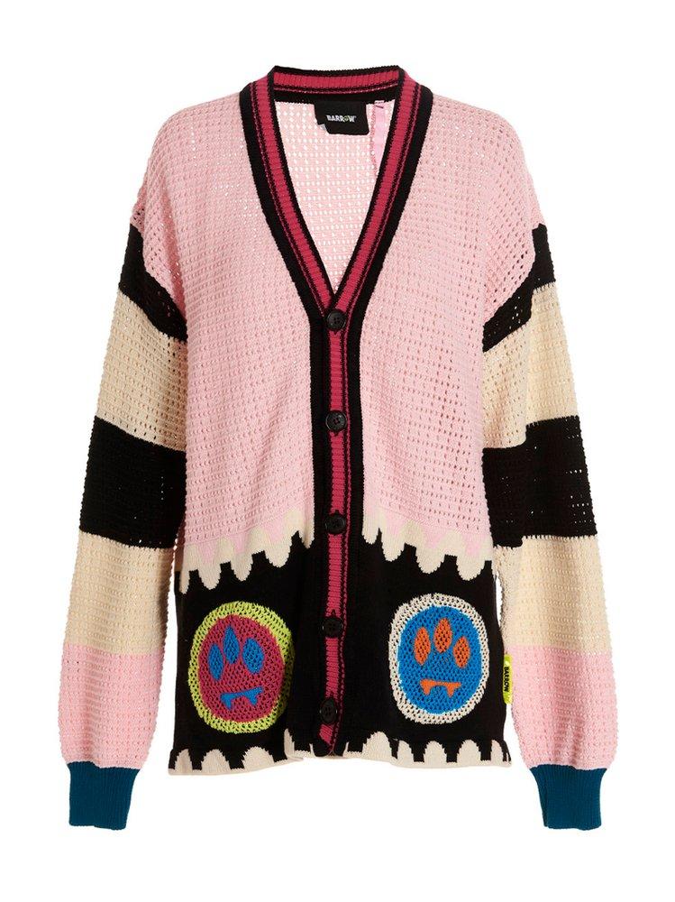 Barrow Smiley Panelled-Knitted Buttoned Cardigan