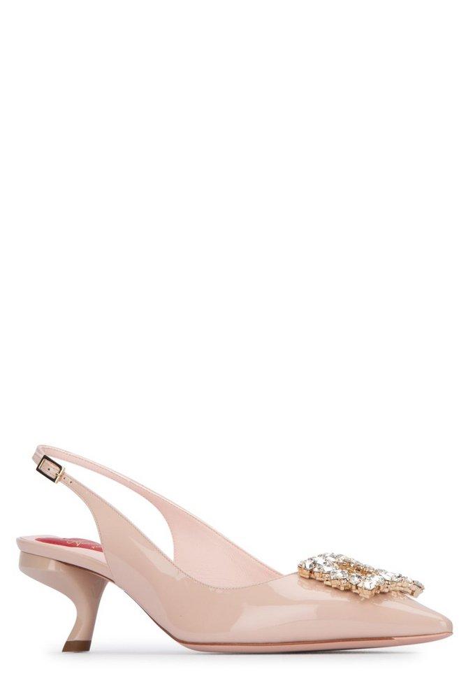 Roger Vivier Virgule Buckle Slingback Pumps