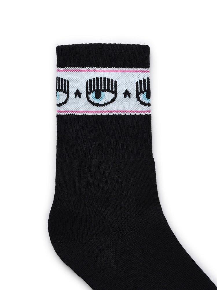 Chiara Ferragni Eyelike Intarsia-Knit Socks