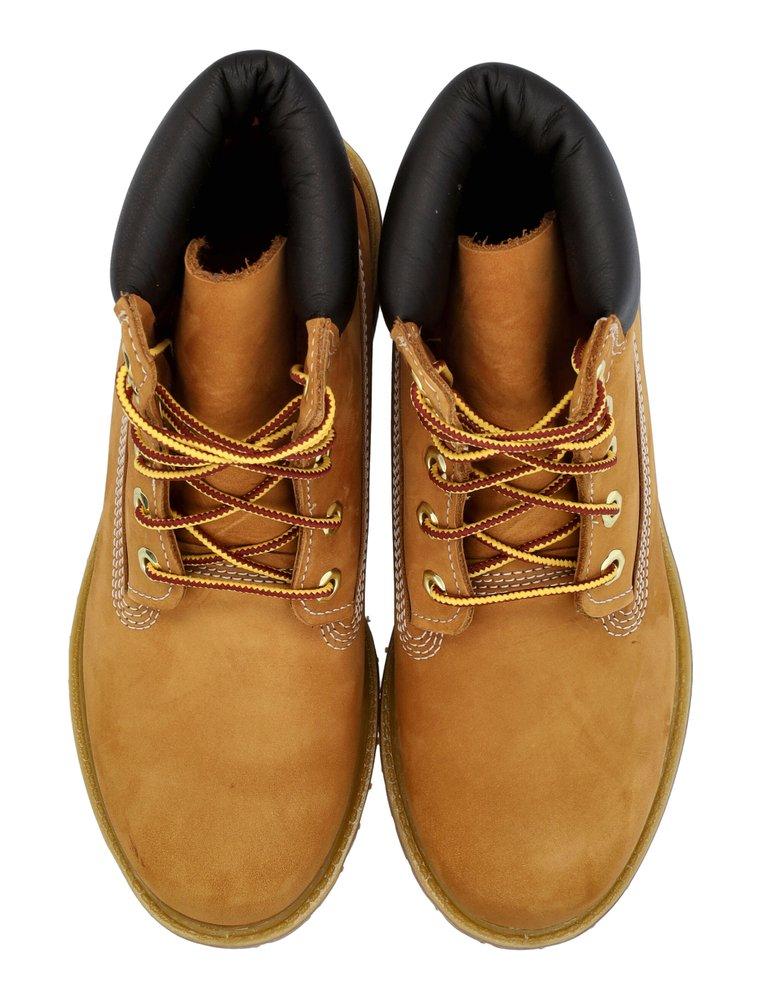 Timberland Logo Detailed Lace-Up Boots