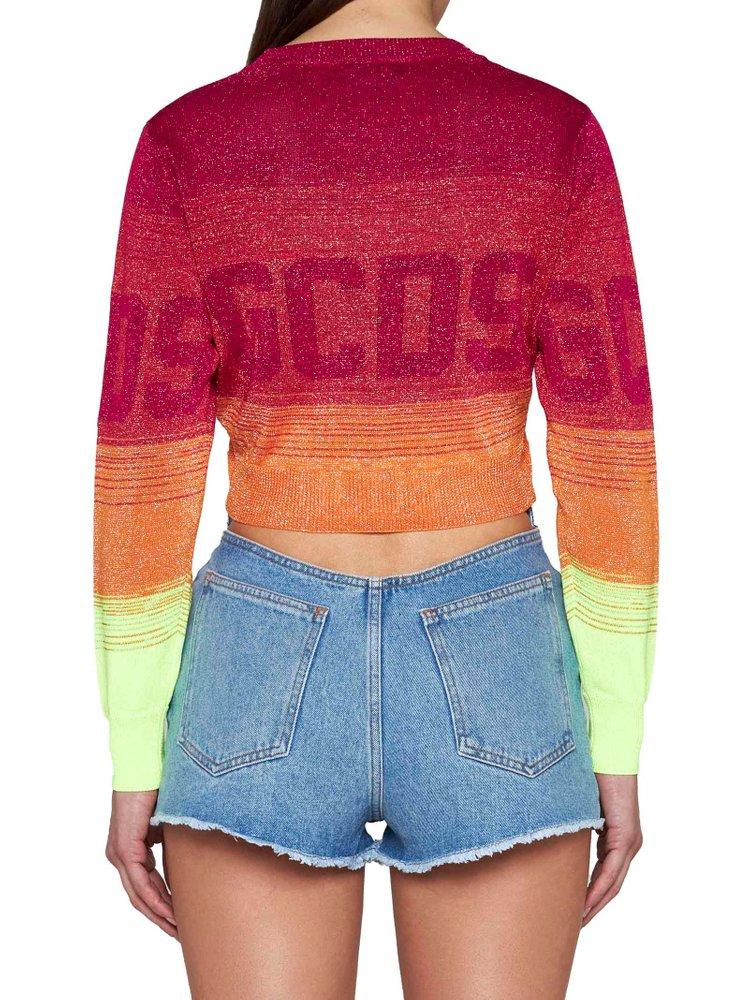 GCDS Logo Knit Cropped Jumper