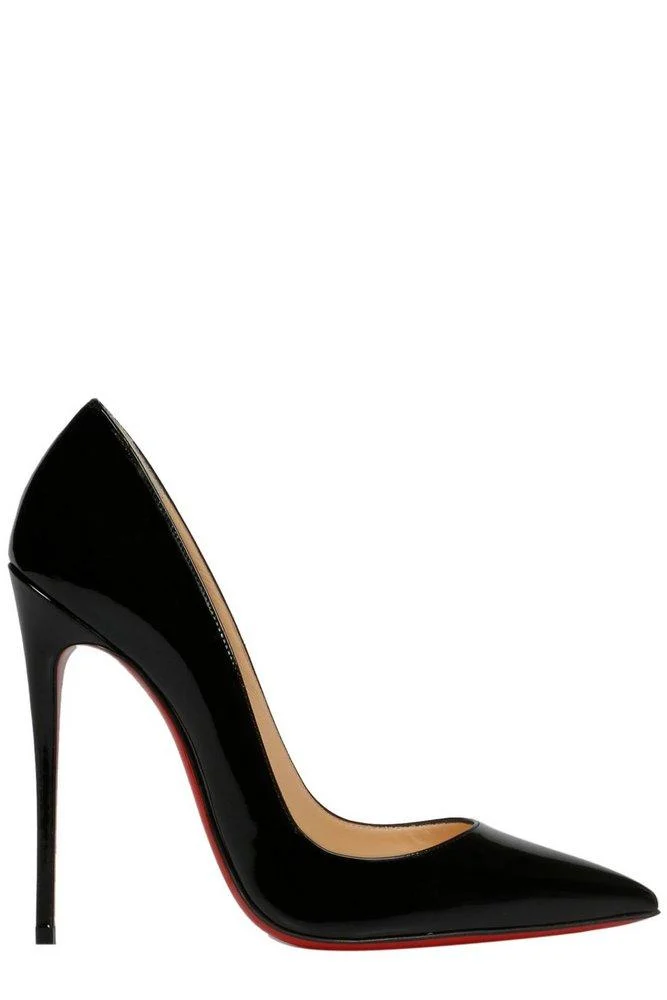 Christian Louboutin Black Patent So Kate 120 Pumps