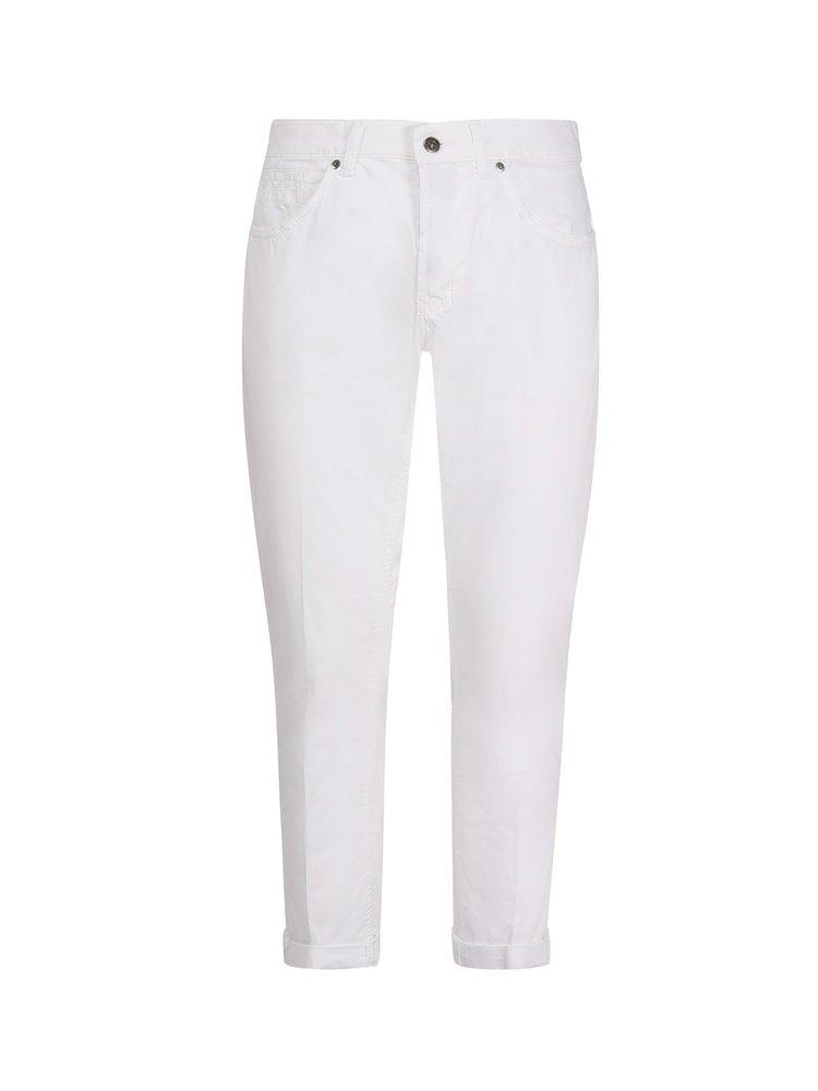 Dondup Logo Patch Straight Leg Trousers