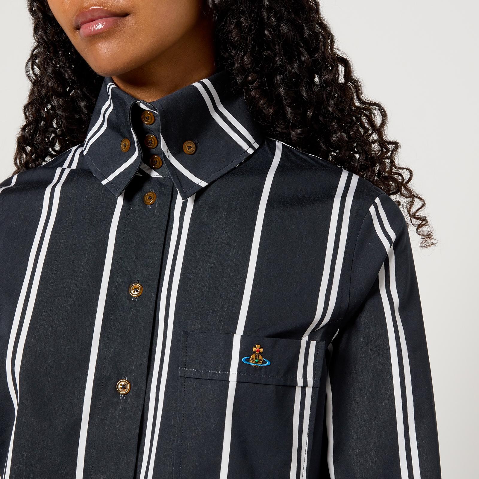 Vivienne Westwood Classic Krall Striped Cotton-Poplin Shirt - IT 40/UK 8