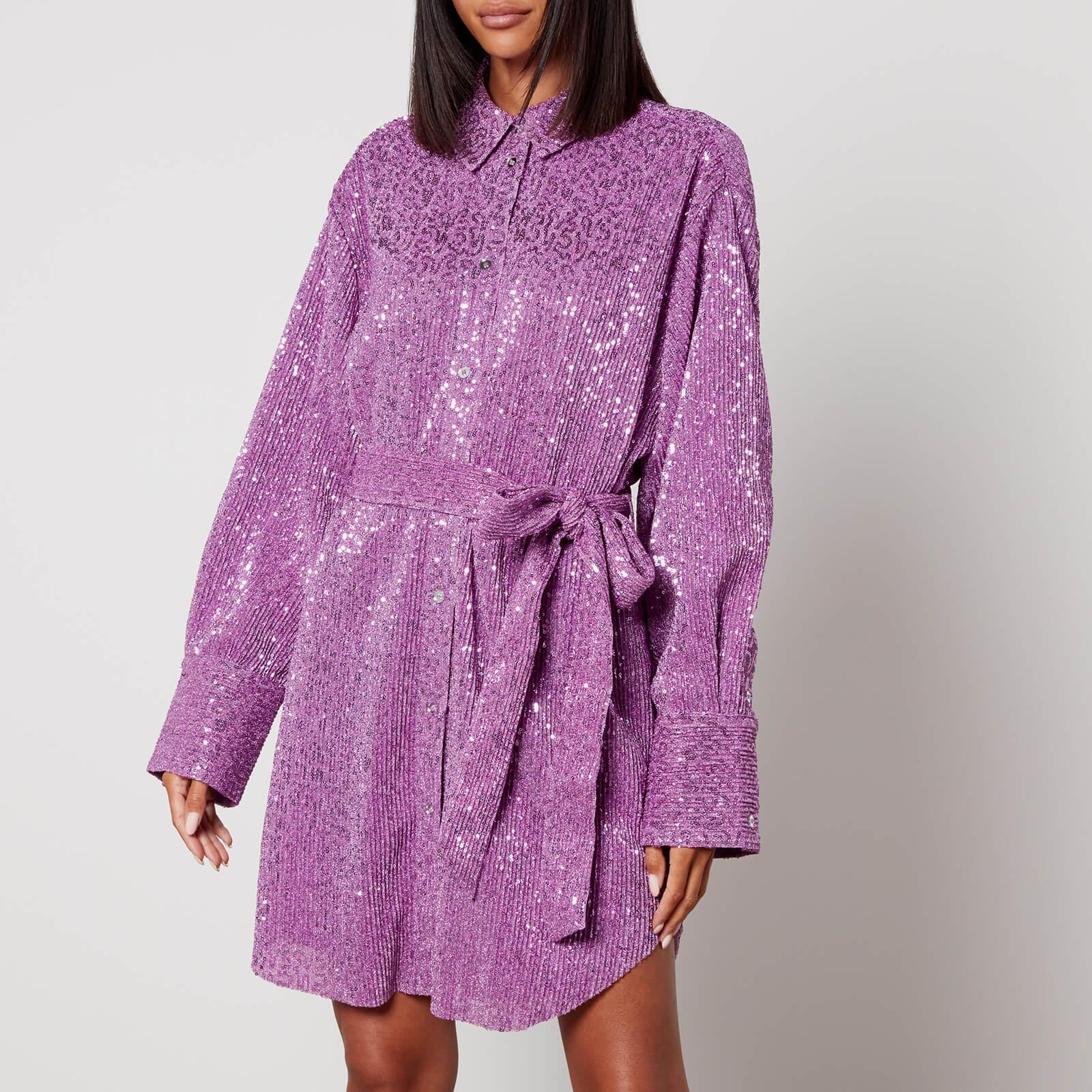 Stine Goya Isolde Sequined Gauze Mini Dress - XS