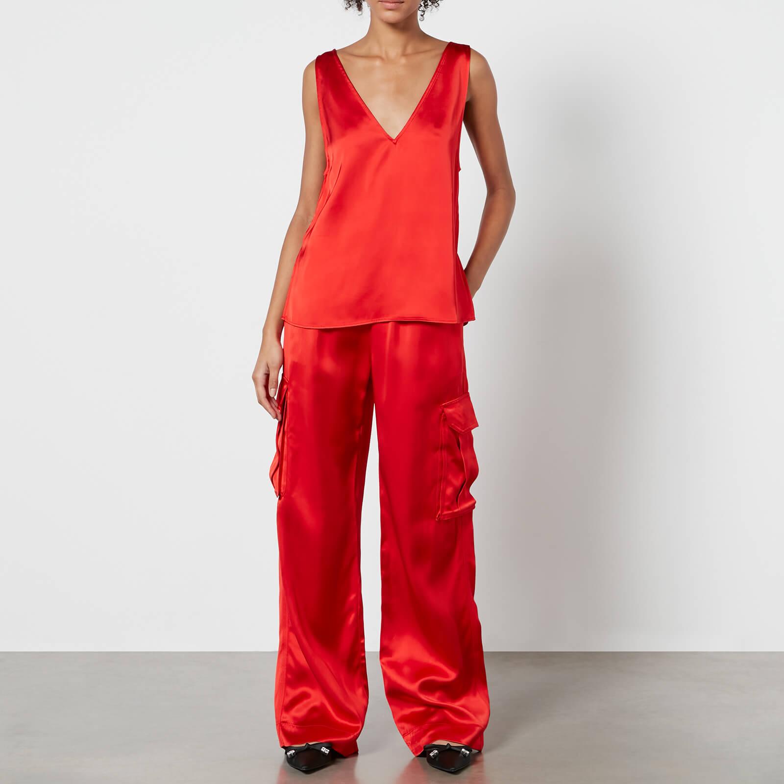 Stine Goya Fatuna Satin Cargo Trousers - L