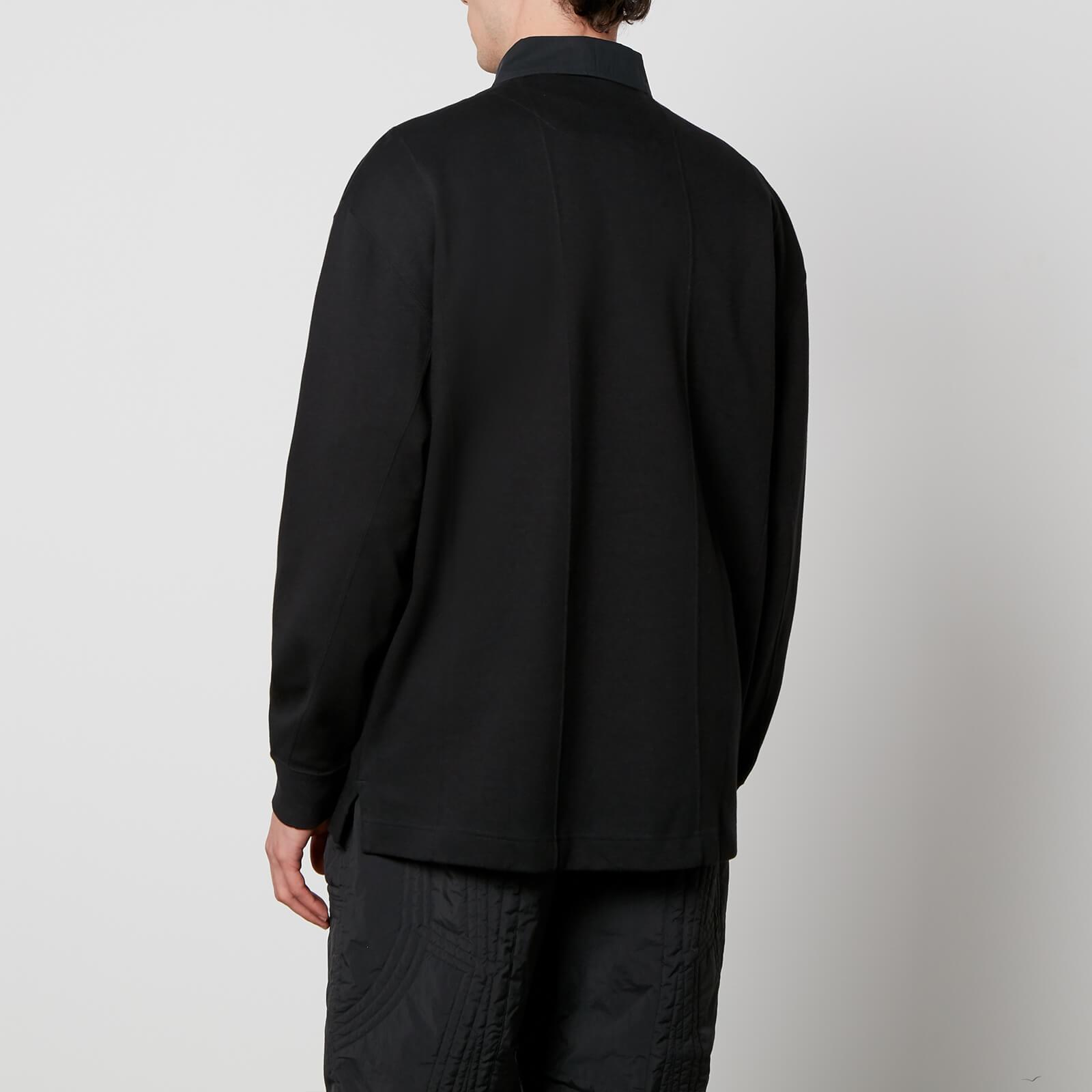 Y-3 Logo-Embroidered Loopback Cotton Rugby Shirt - S