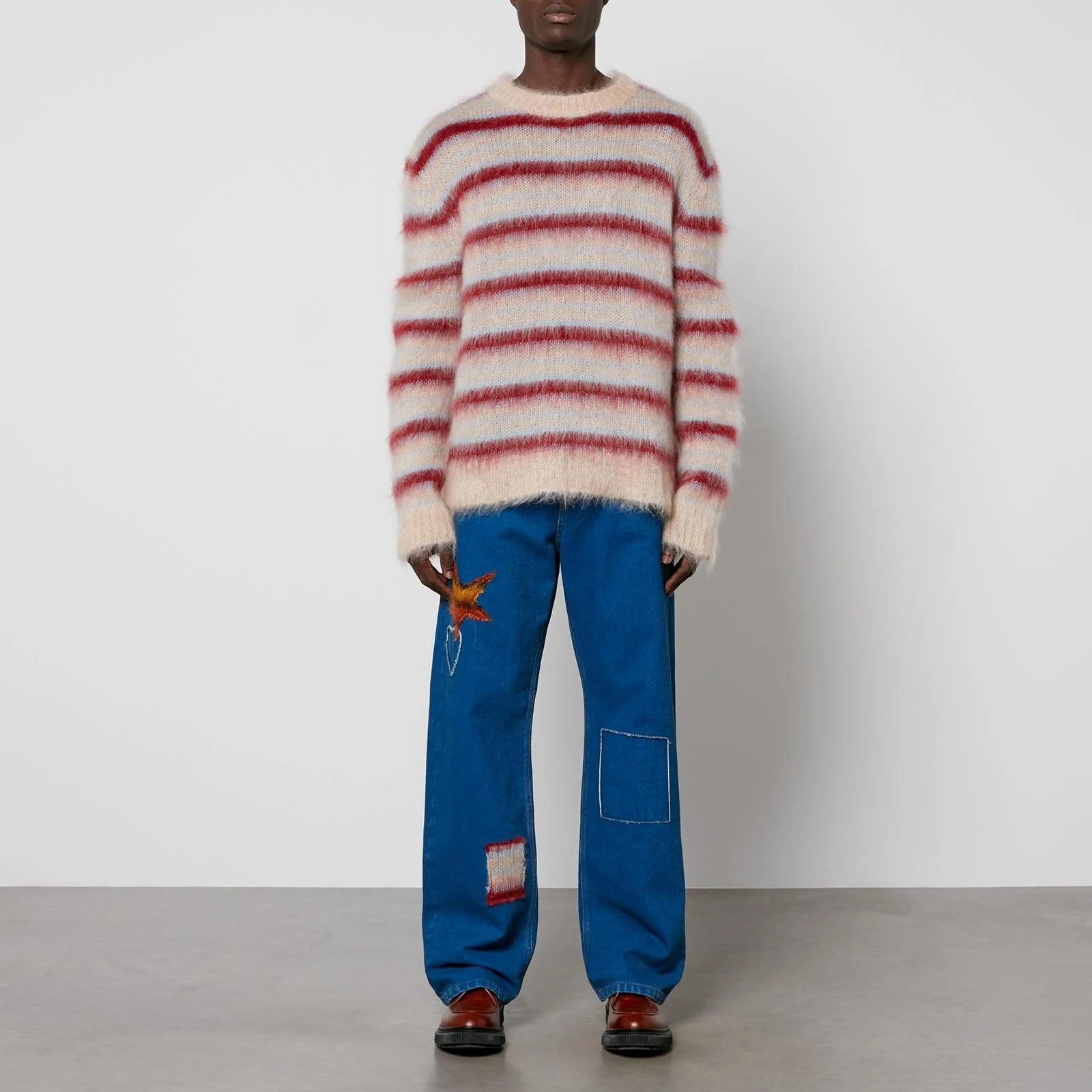 Marni Striped Mohair-Blend Jumper - IT 48/M