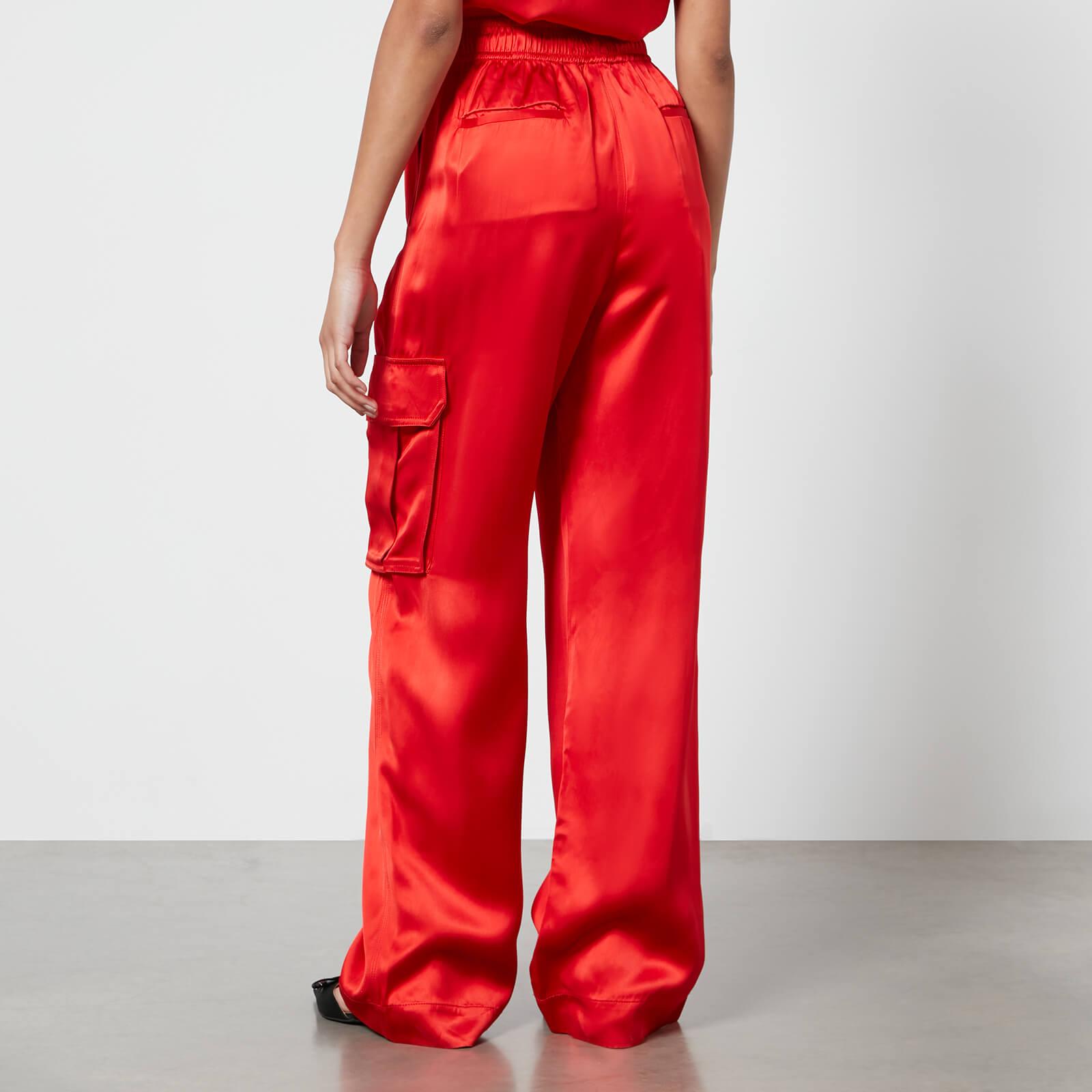 Stine Goya Fatuna Satin Cargo Trousers - L