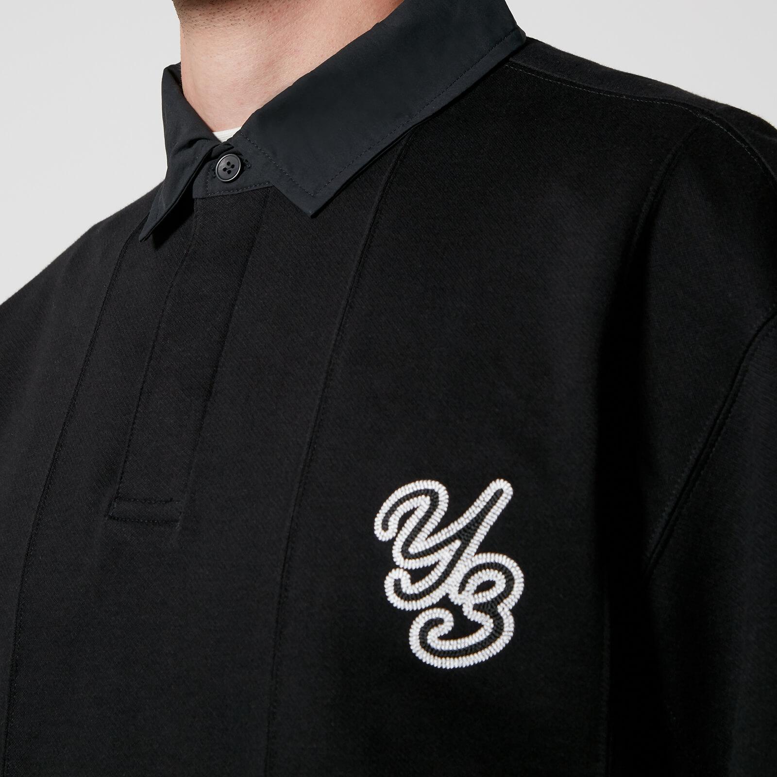 Y-3 Logo-Embroidered Loopback Cotton Rugby Shirt - S