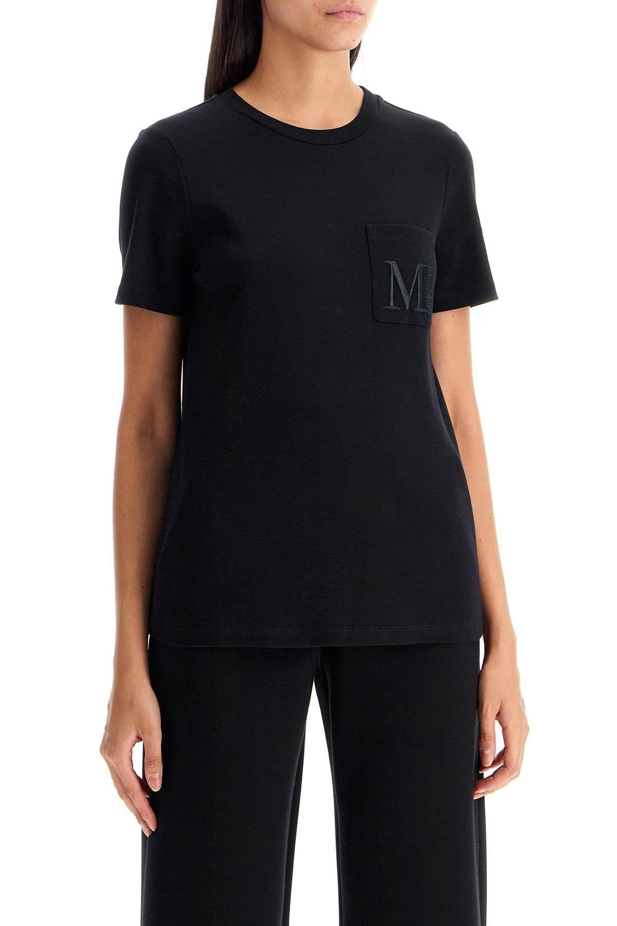 embroidered pocket madera t