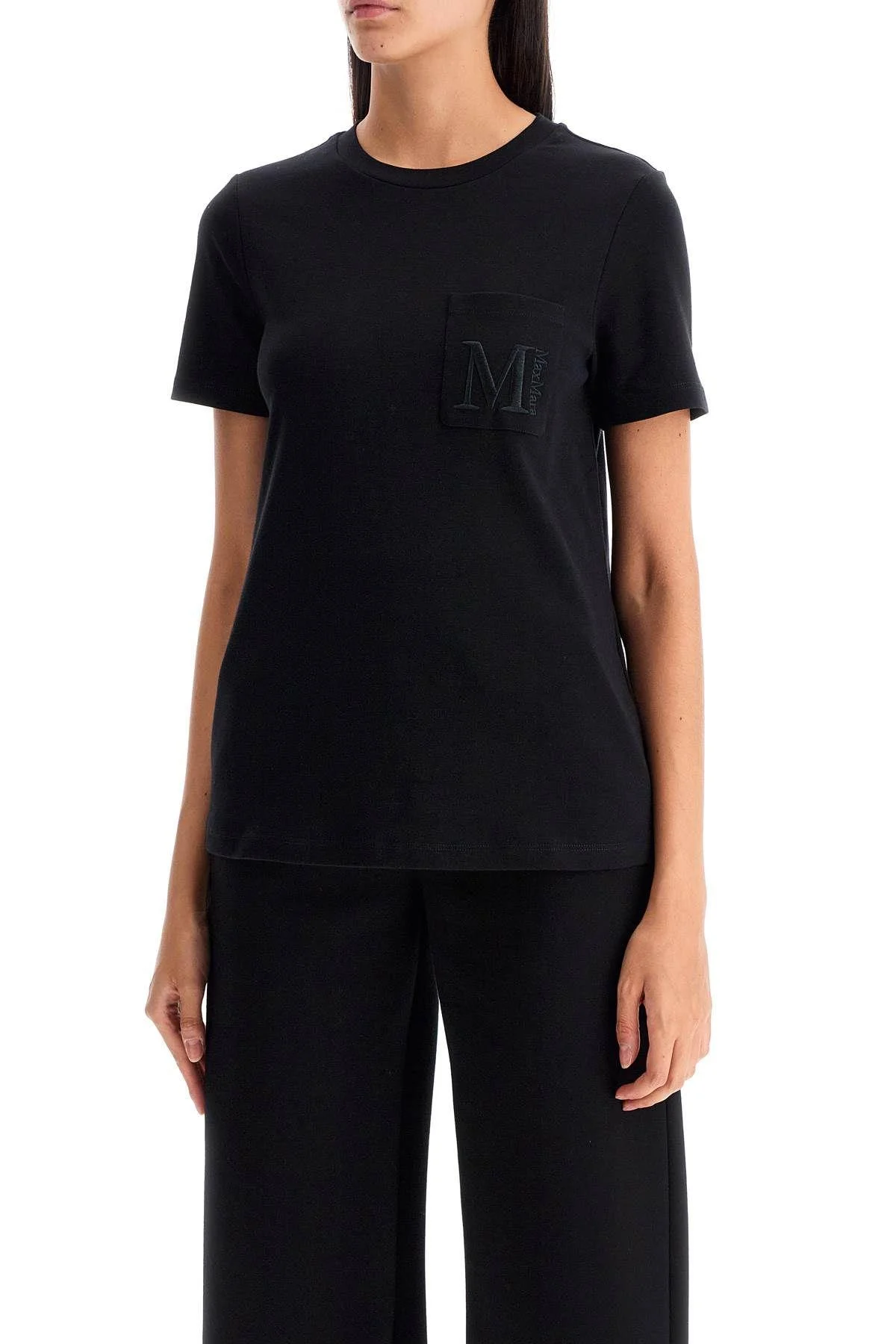 embroidered pocket madera t