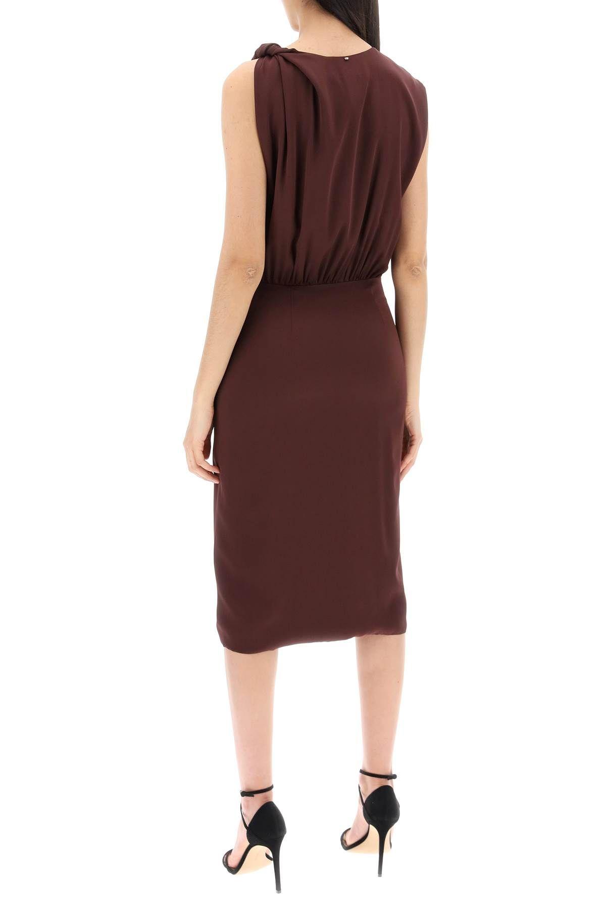 midi dress with torchon