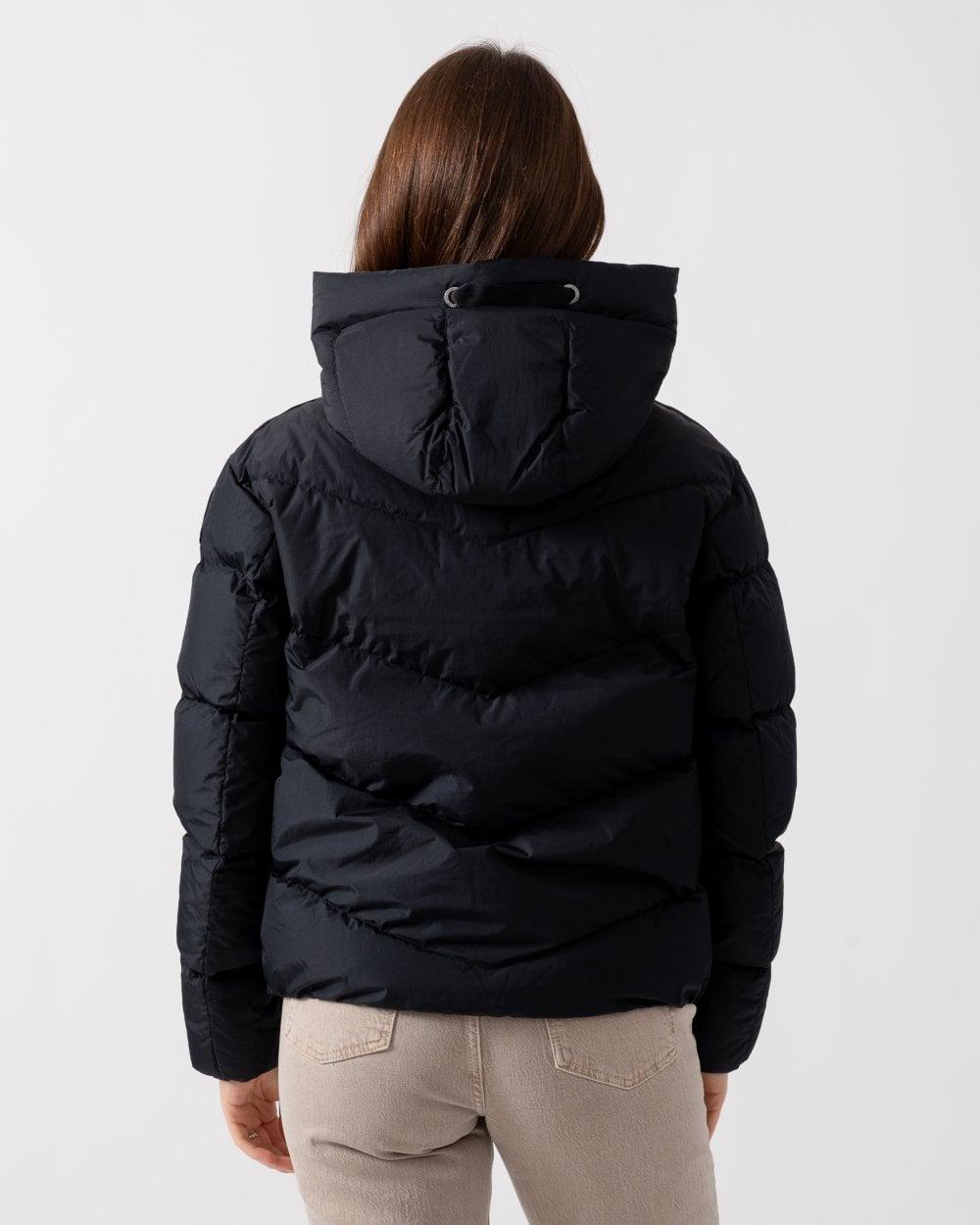 Verna Womens Hooded Down Padded Jacket