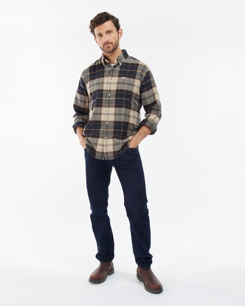 Hogside Tartan Regular Fit Mens Shirt