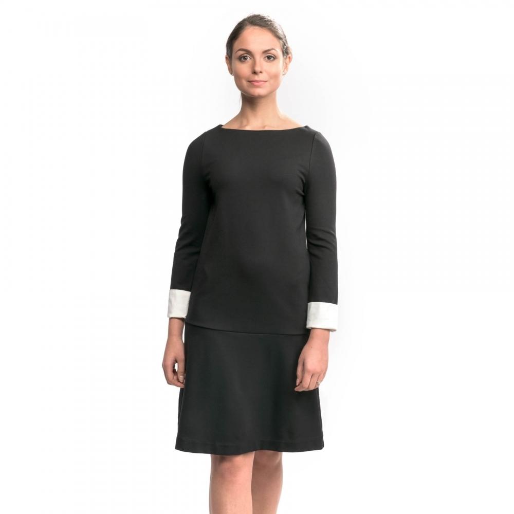 Lula Cuff Long Sleeve Slash Neck Womens Dress