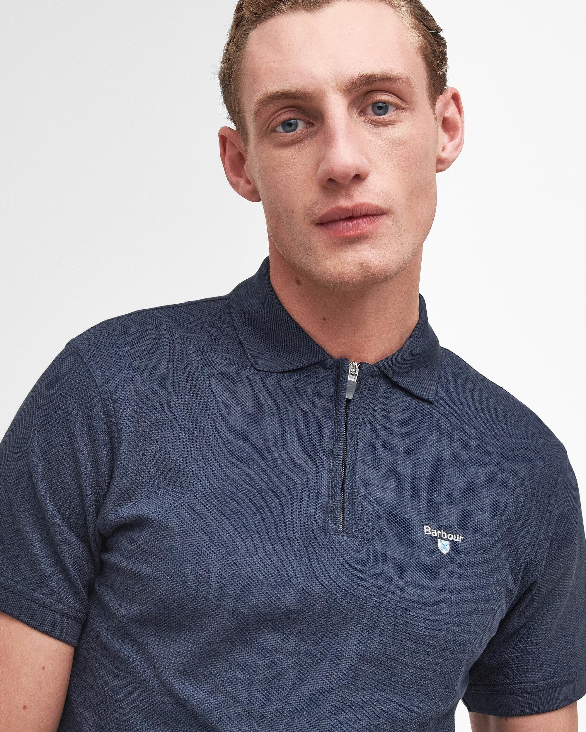 Wadworth Mens Tailored Zip Polo Shirt