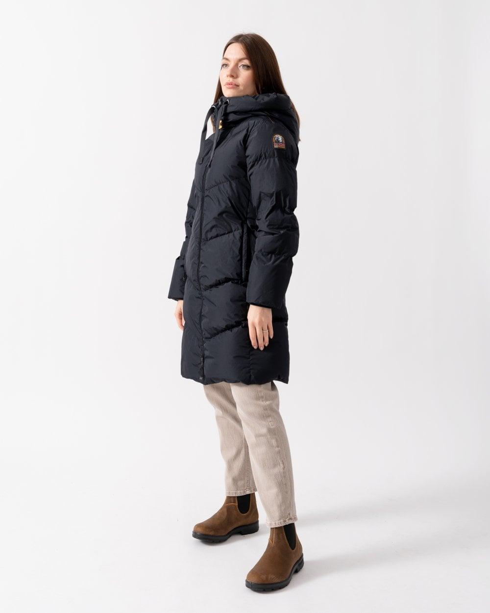 Rindou Womens Hooded Down Padded Coat