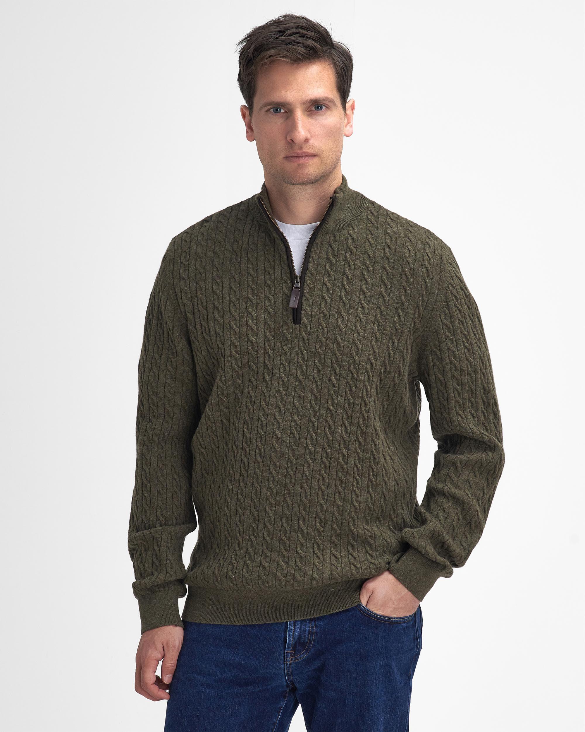 Ramsden Mens Half Zip Knitted Jumper