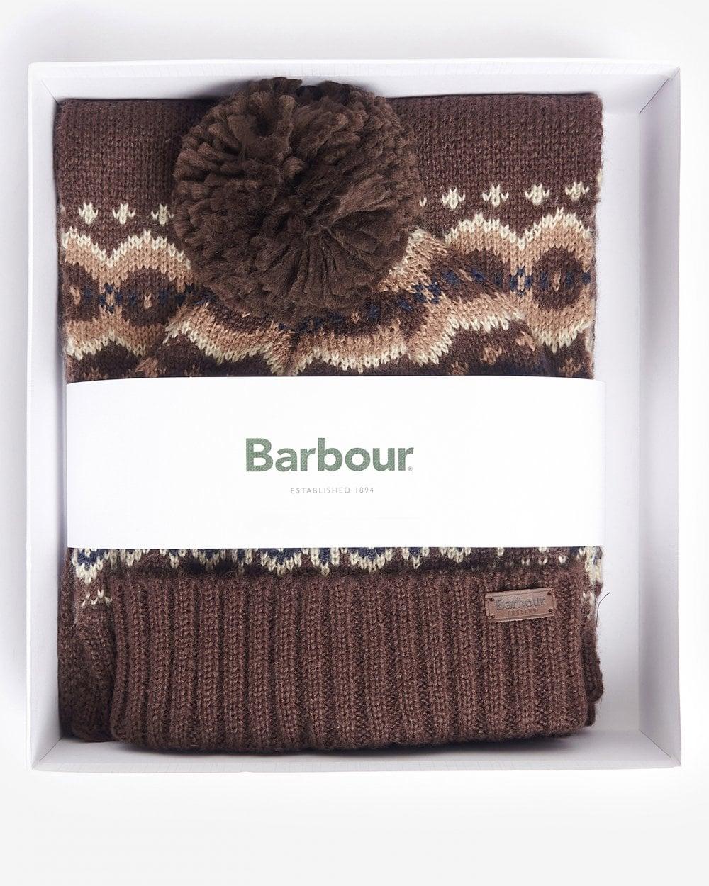 Mens Fairisle Beanie & Scarf Gift Set