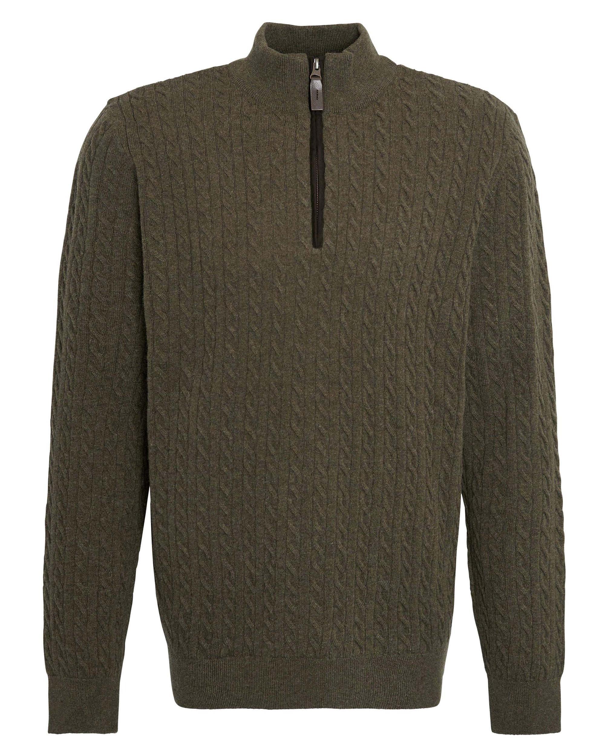 Ramsden Mens Half Zip Knitted Jumper