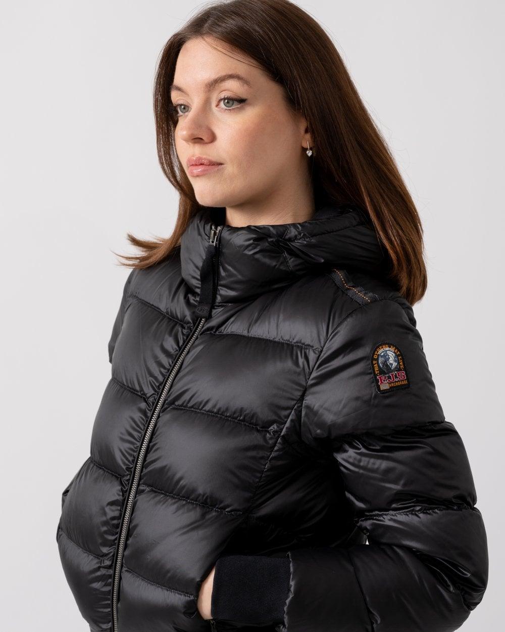 Mariah Womens Hooded Down Bomber Jacket