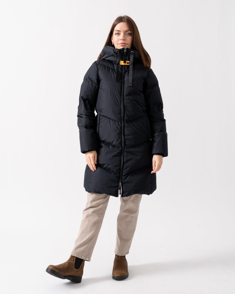 Rindou Womens Hooded Down Padded Coat