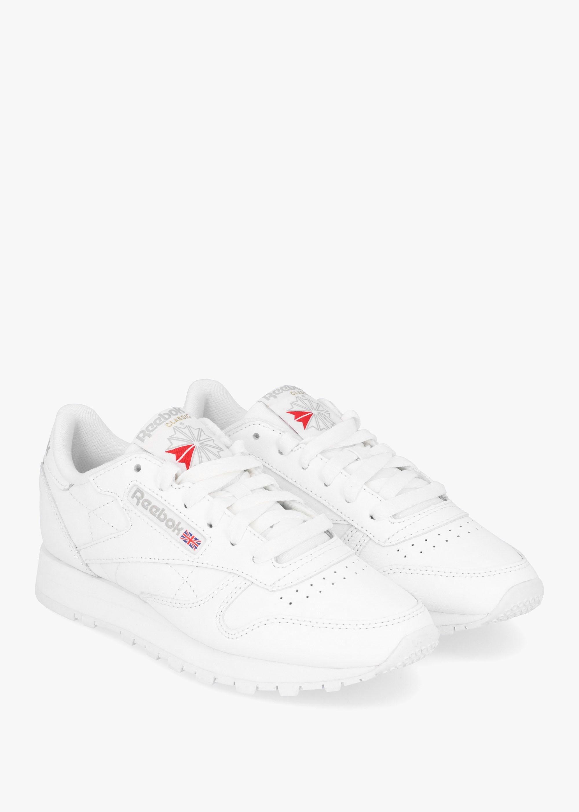 Women's Classic White Leather Trainers