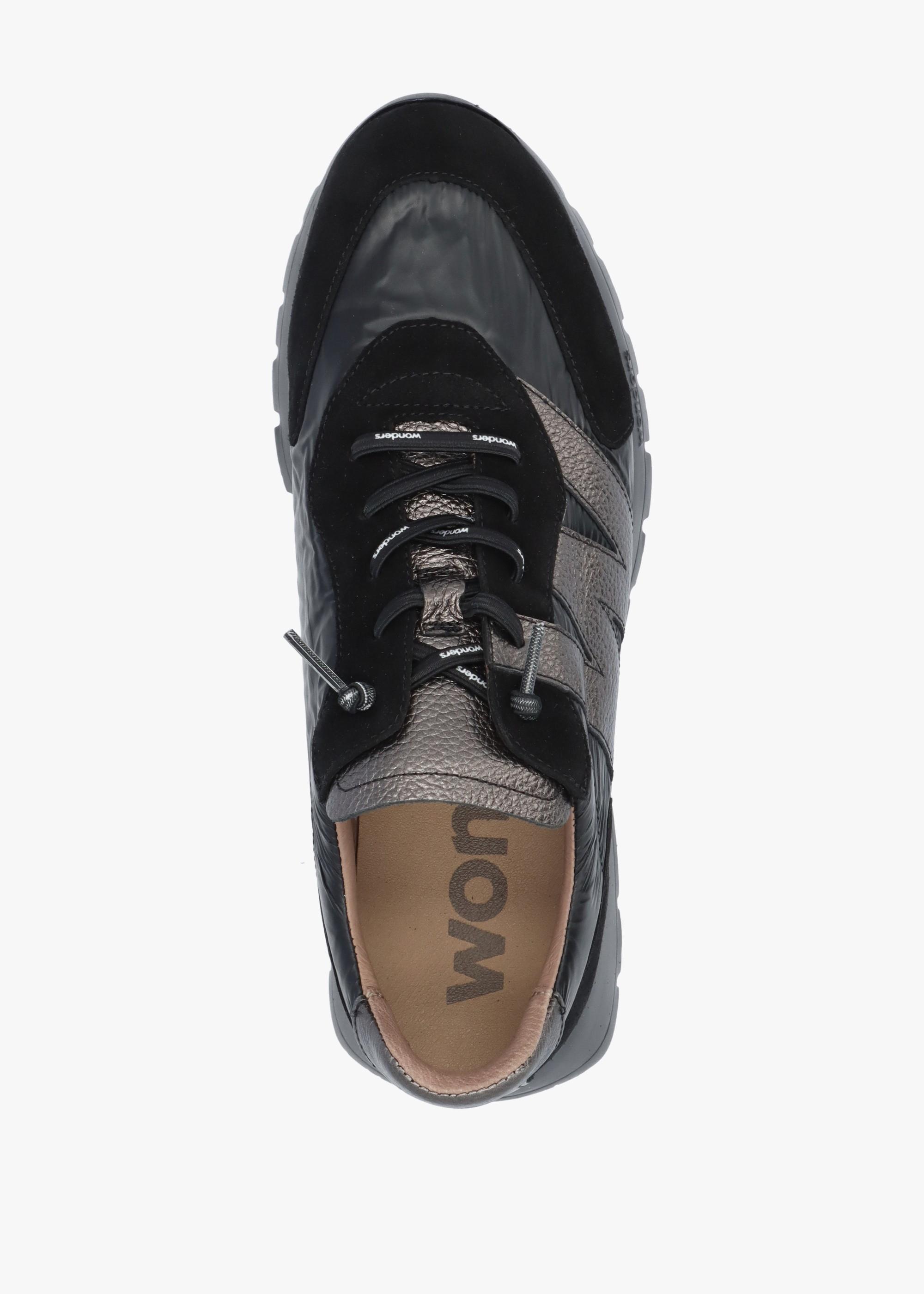 Oslo Black Suede & Nylon Trainers