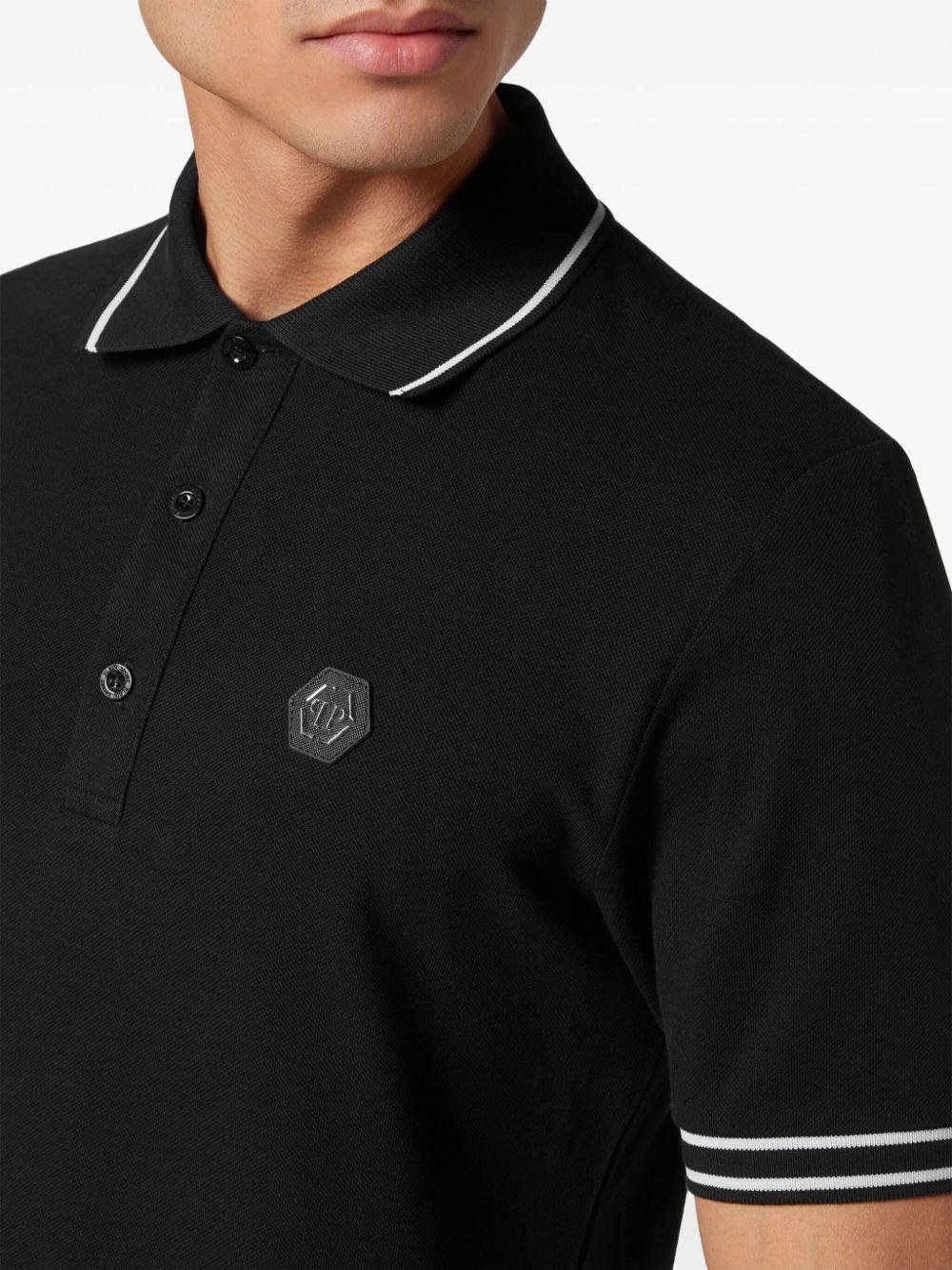 logo-appliqué cotton polo shirt