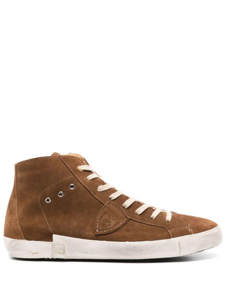 PRSX high-top sneakers in suede leather