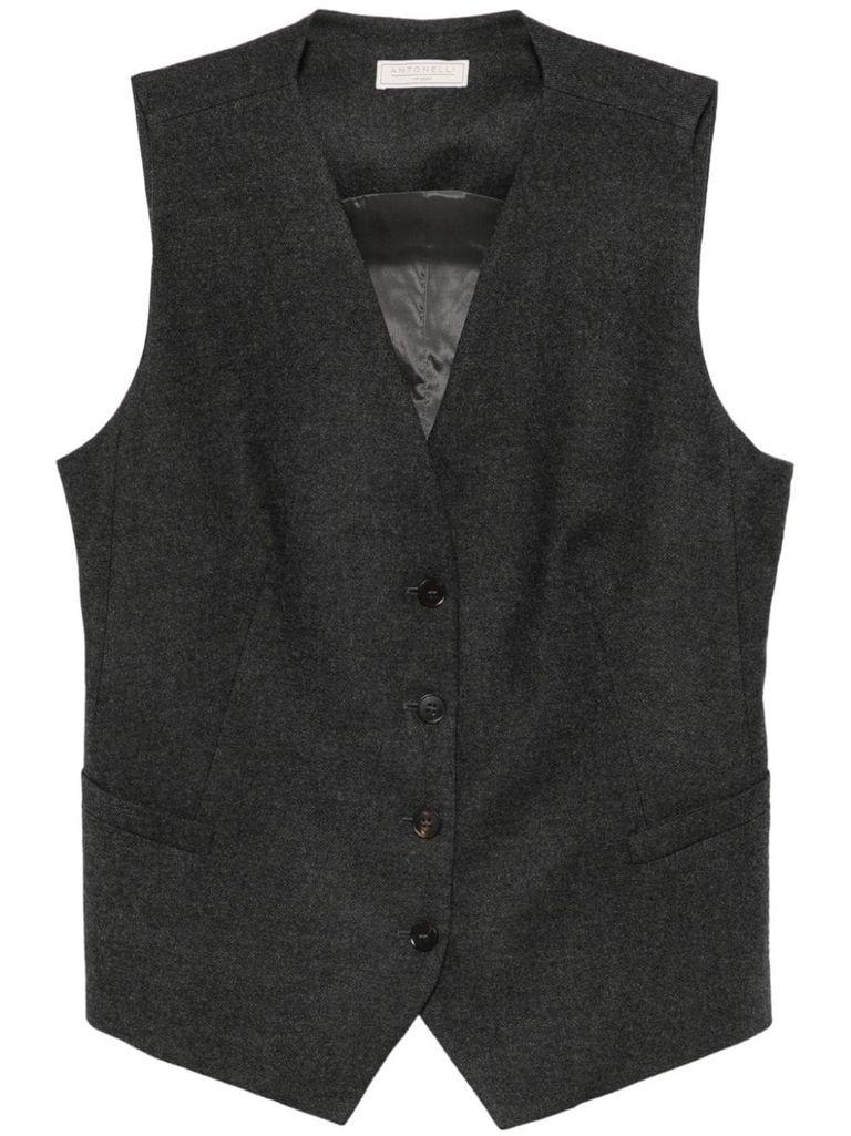 Fiumicino vest in wool