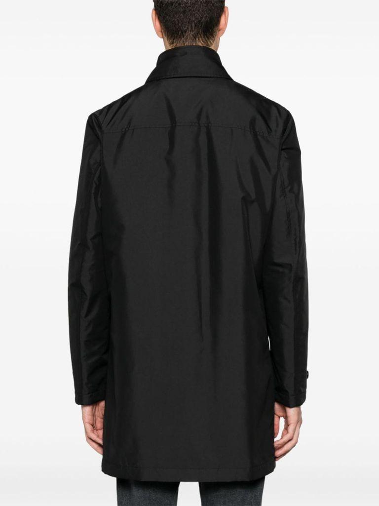 Morning waterproof coat with high collar