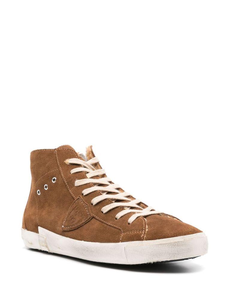 PRSX high-top sneakers in suede leather