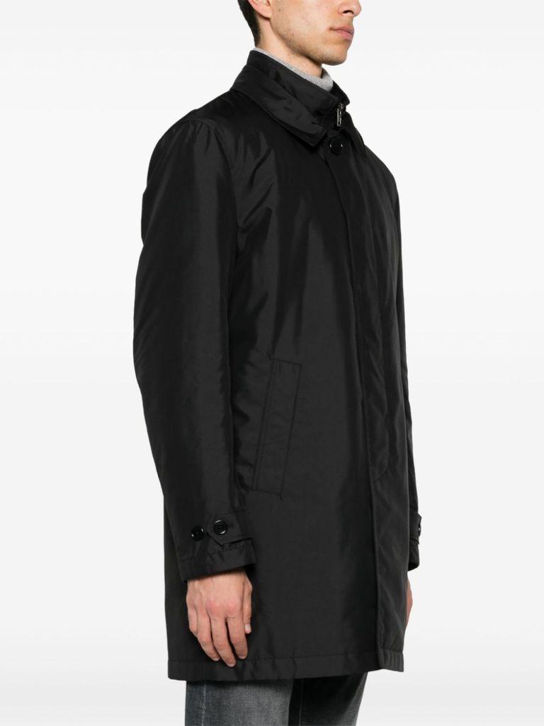 Morning waterproof coat with high collar