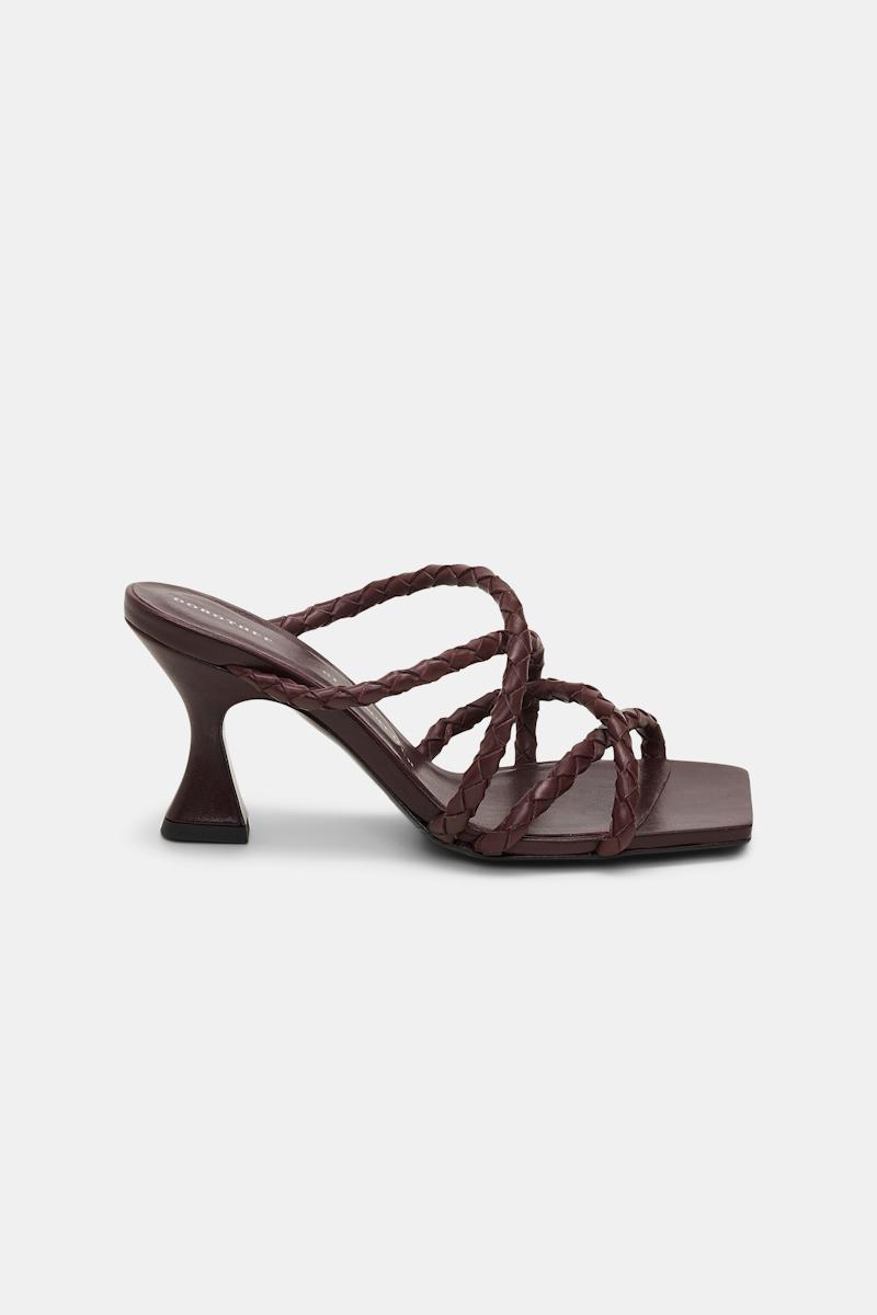 WOVEN ELEGANCE Cord heel sandal