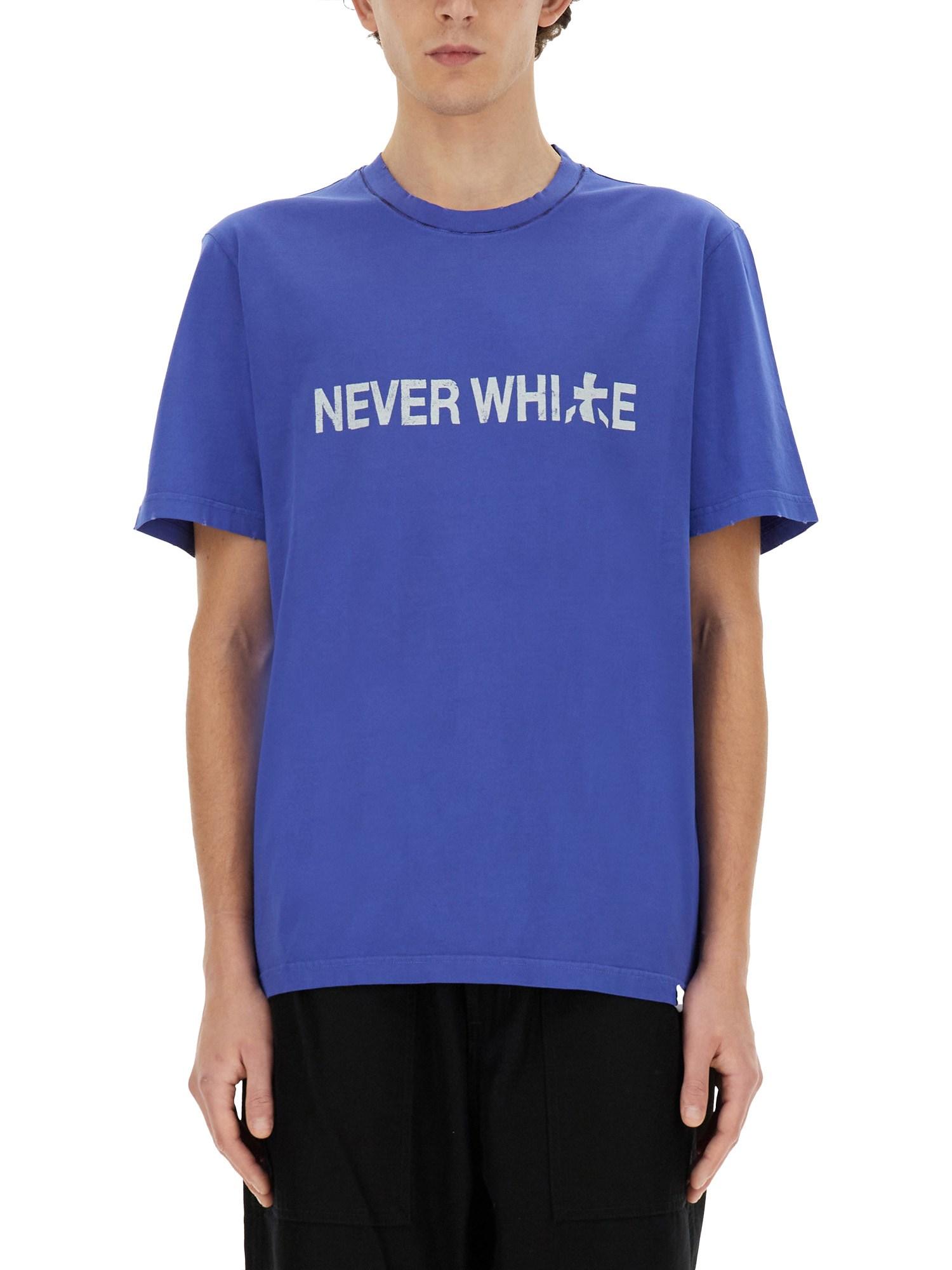 "never White" T-shirt