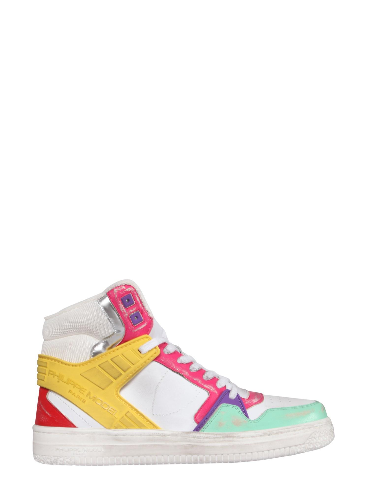 Philippe Model Great Tall Sneakers in Multicolour