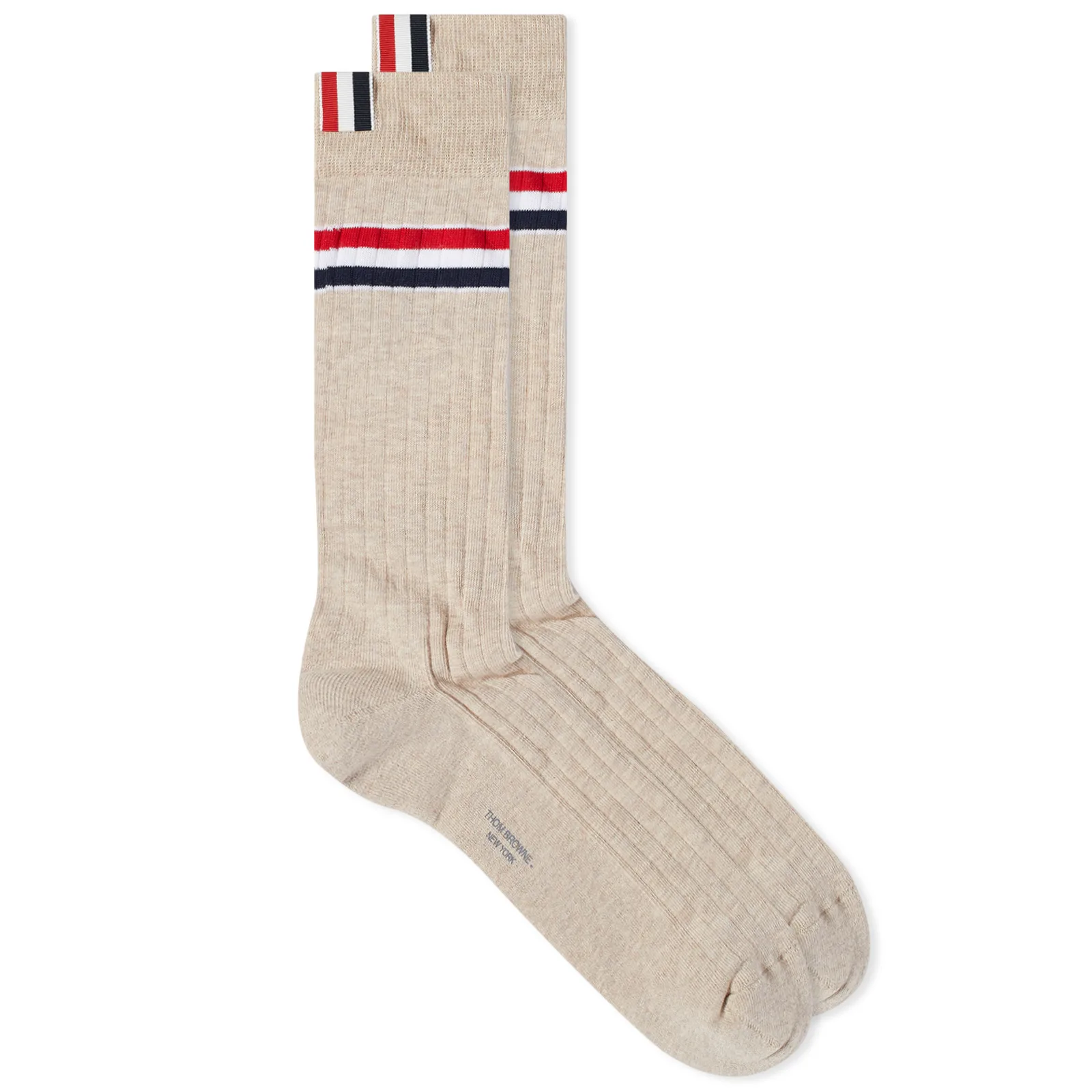 Thom Browne Ribbed Stripe Sock