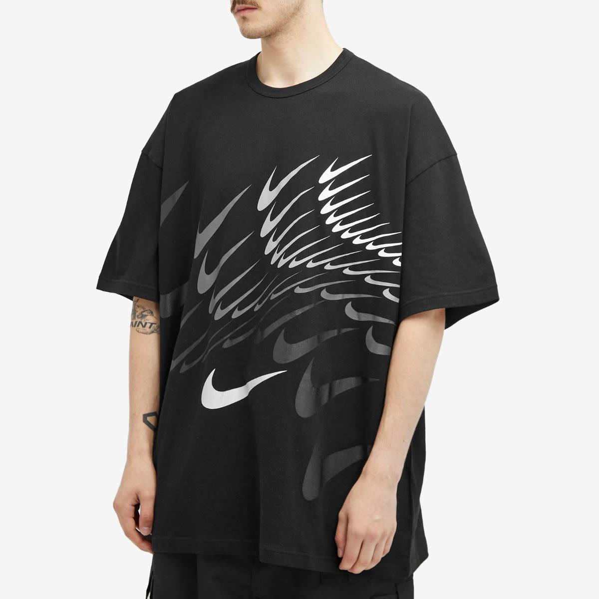 Like Black X Nike Horizontal Swoosh Print Overs