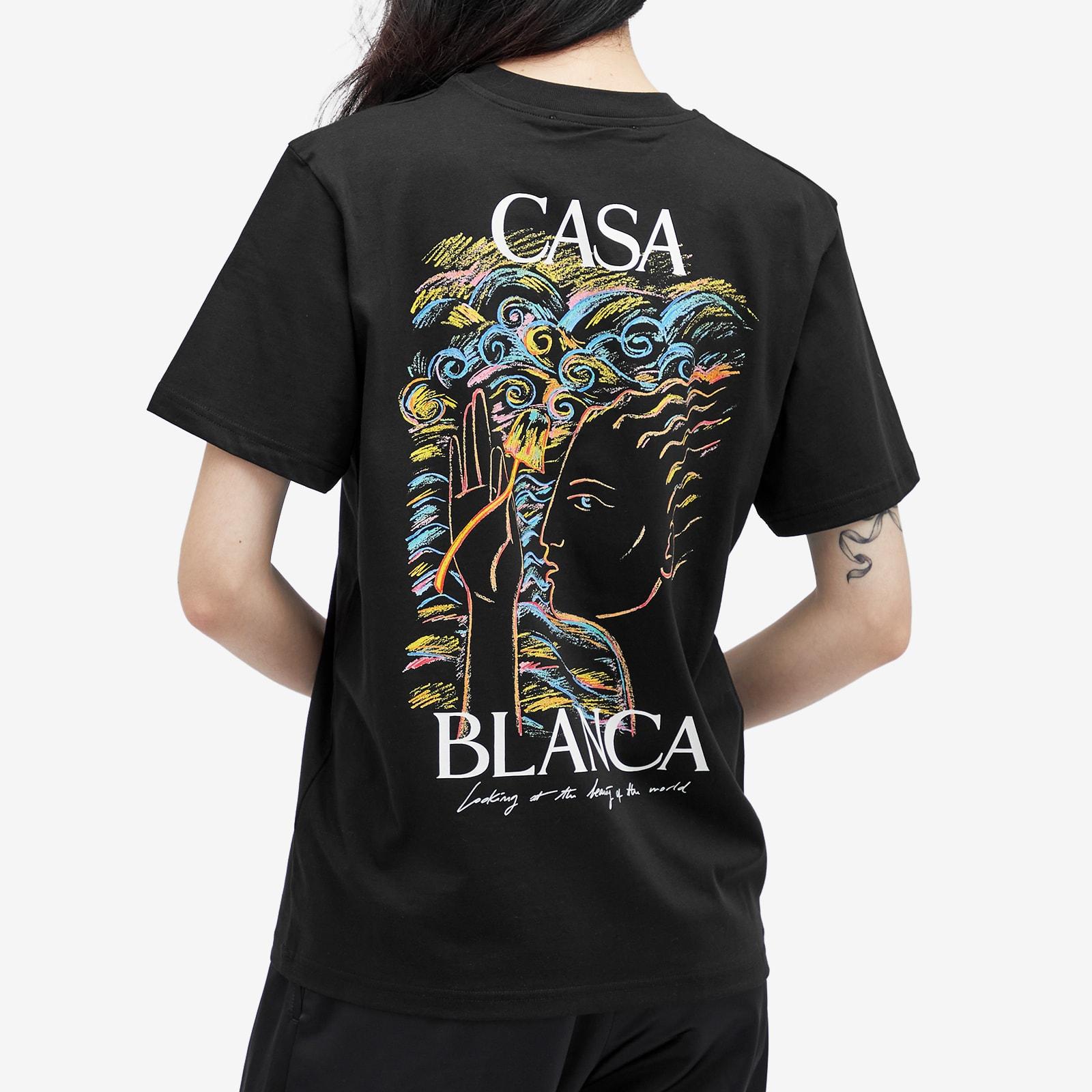 Casablanca Mushroom Goddess Printed T-Shirt