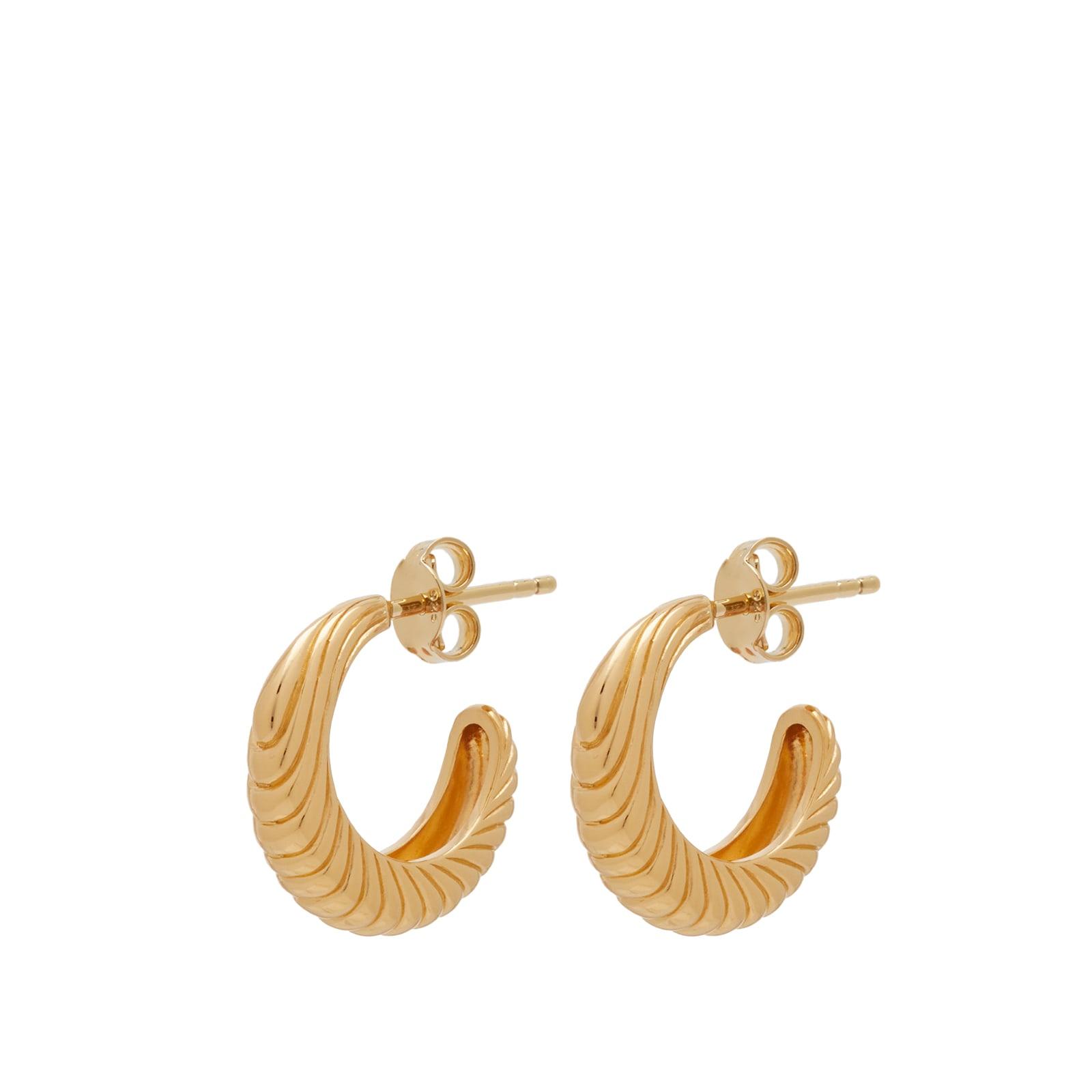 Missoma Wavy Ridge Small Hoops