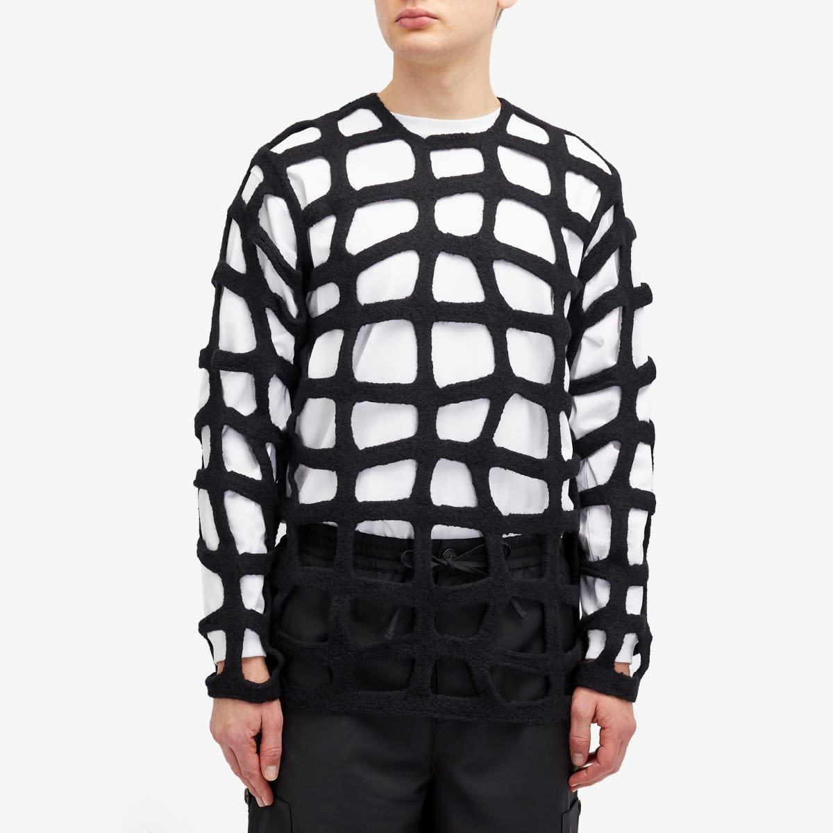 Comme des Garçons Homme Plus Garment Treated Grid Knit