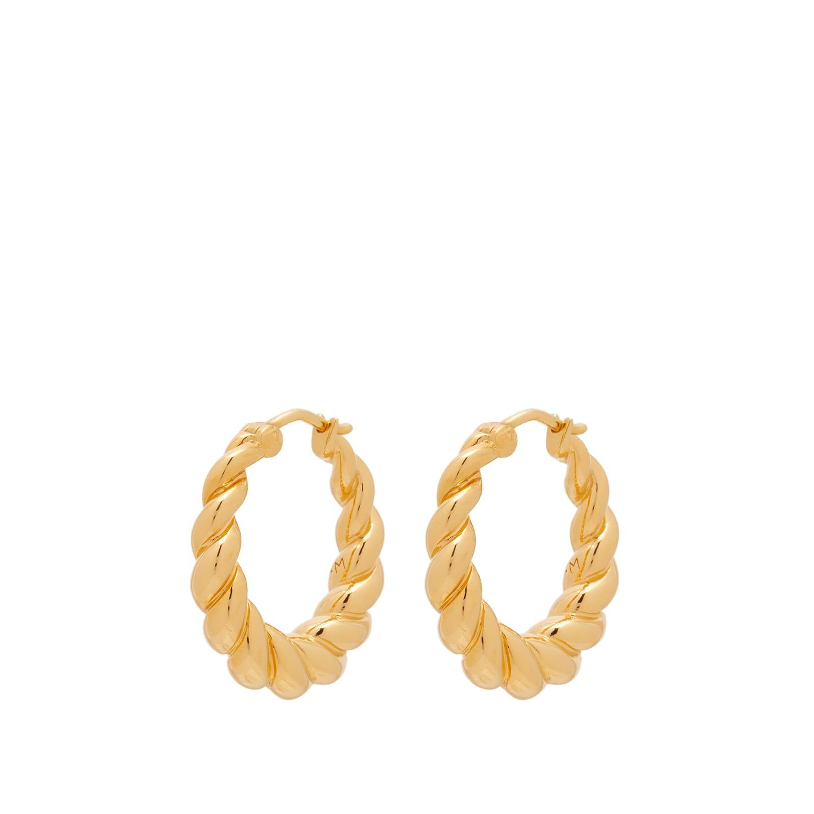 Missoma Twisted Tidal Medium Hoop Earrings