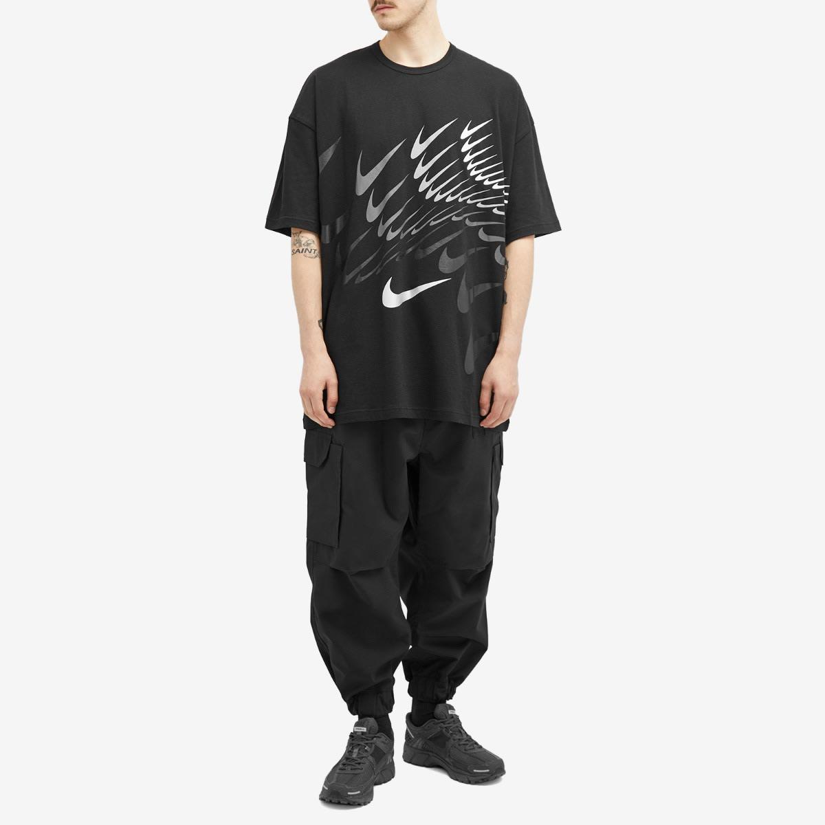 Like Black X Nike Horizontal Swoosh Print Overs