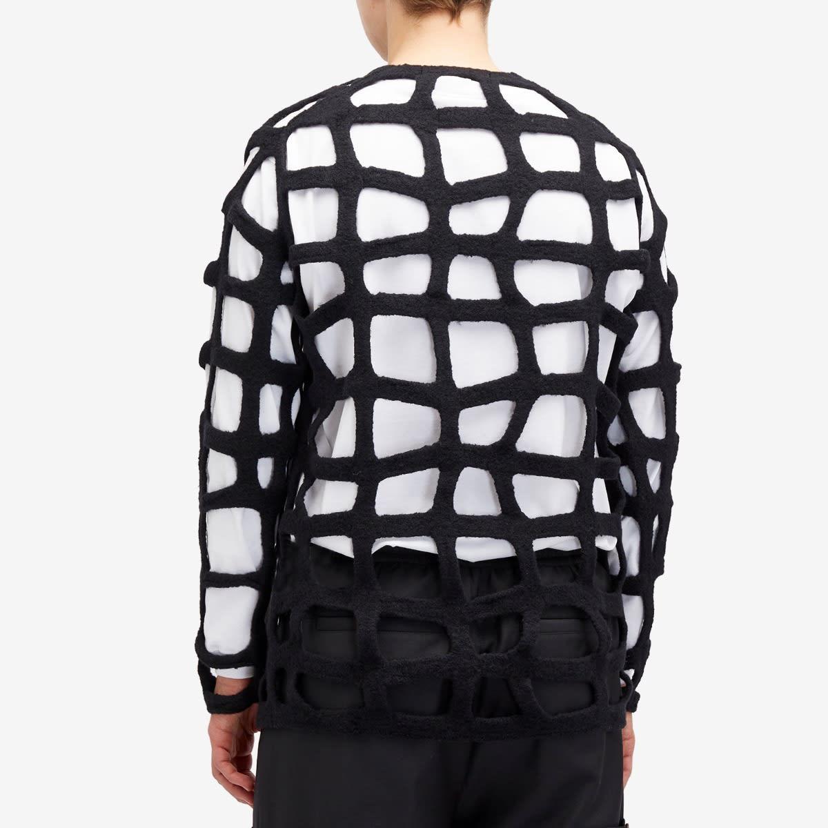 Comme des Garçons Homme Plus Garment Treated Grid Knit