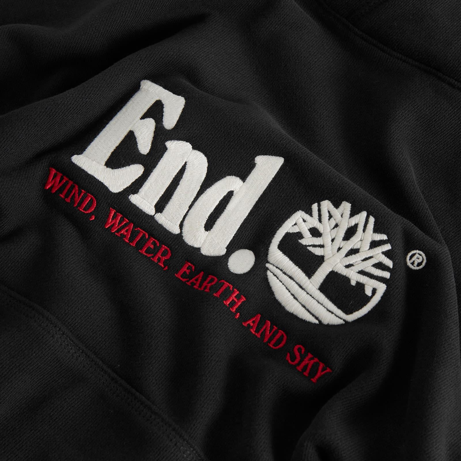 END. x Timberland Logo Hoodie