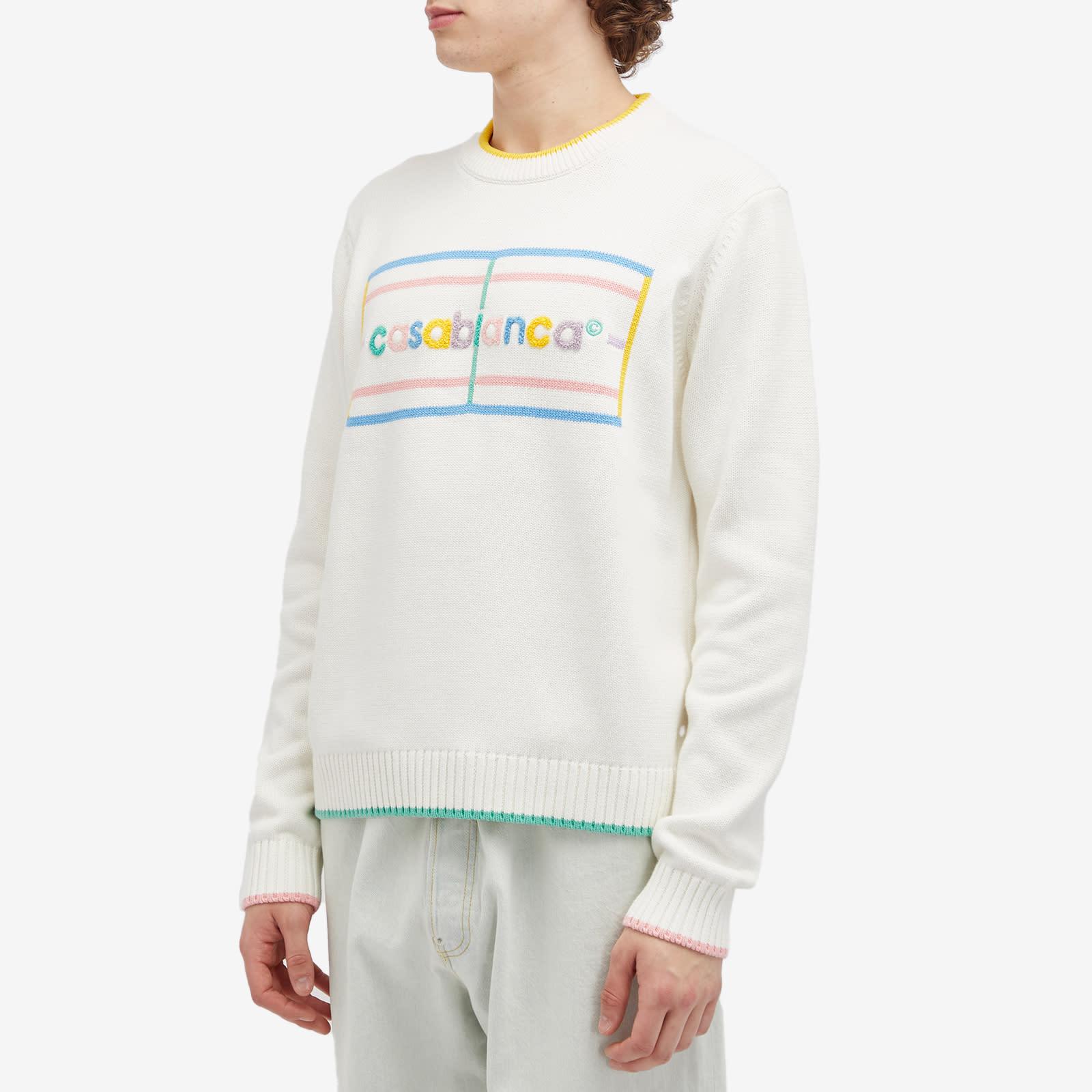 Casablanca Pastel Court Embroidered Jumper