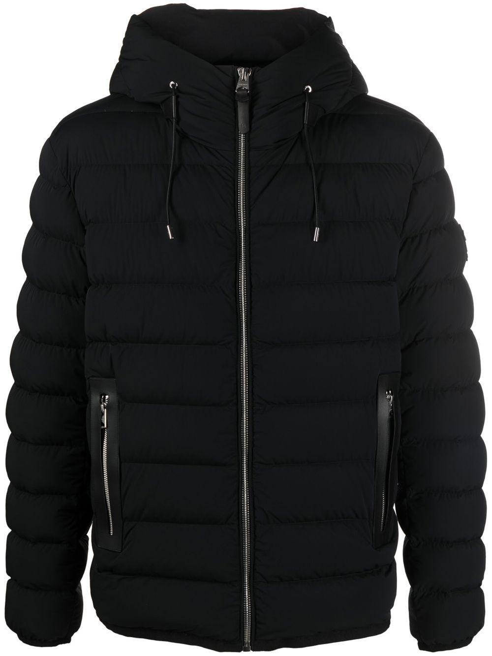 padded hooded down jacket